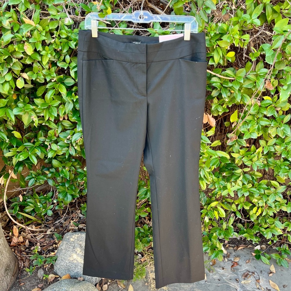 NWT Ann Taylor Curvy Petite Trouser in Black - Sz 6p